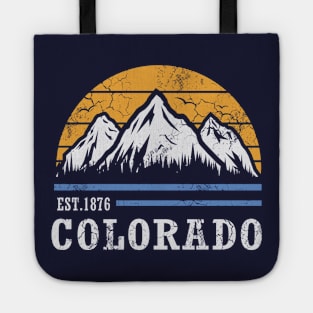 Vintage Fade Colorado EST 1876 Rocky Mountains Tote