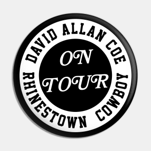 David Allan Coe / Rhinestone Cowboy - Original Fan Artwork Pin