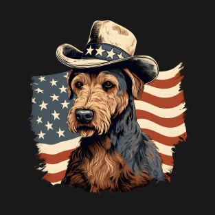 Airedale Terrier 4th of July T-Shirt