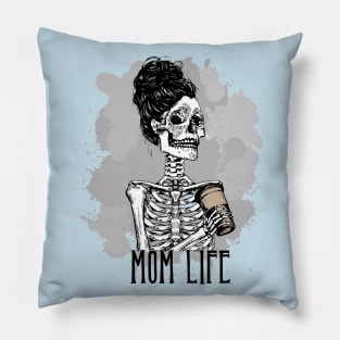 Skeleton Mom Life Pillow