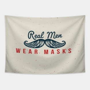 Real Men Wear Masks - Mustache Tapestry