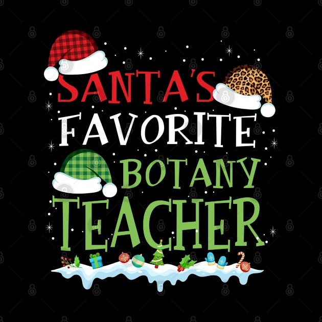 Santa's Favorite Botany Teacher Funny Christmas Gift by caydennelders