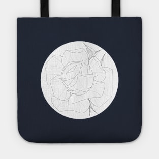 White rose Tote