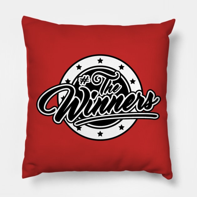 "#TheWinners Original Black/White Team Logo" Pillow by TheWinners