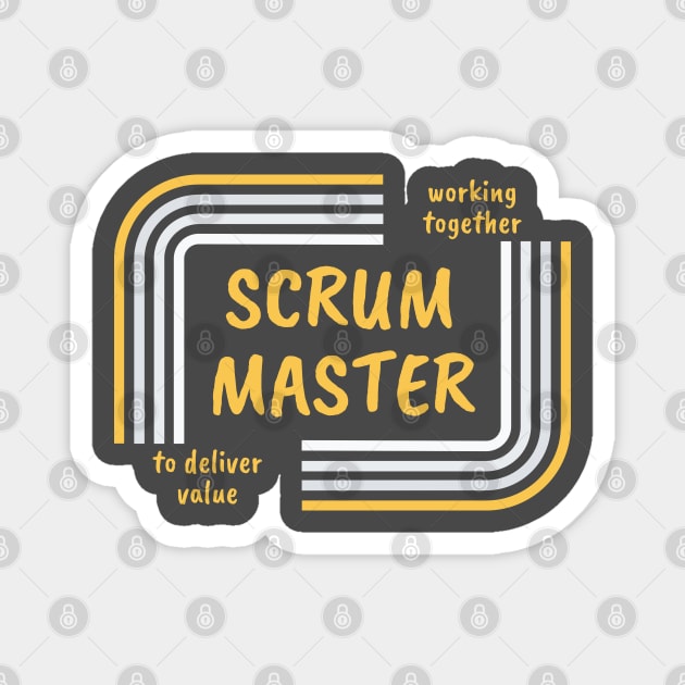 Agile Scrum Master. Magnet by Viz4Business