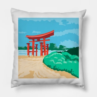 Torii Japanese Gate WPA Pillow