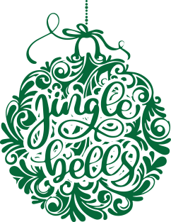 Jingle Bells Green Magnet