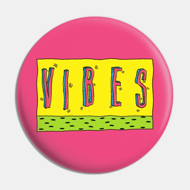 Memphis Graffiti Vibes Pin by BG Art & Design