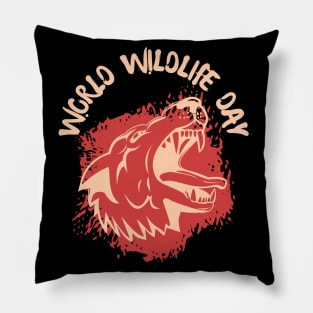 World Wildlife day Pillow