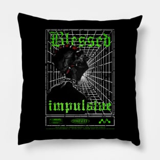 Red serpent & Blessed Impulsive Design Pillow