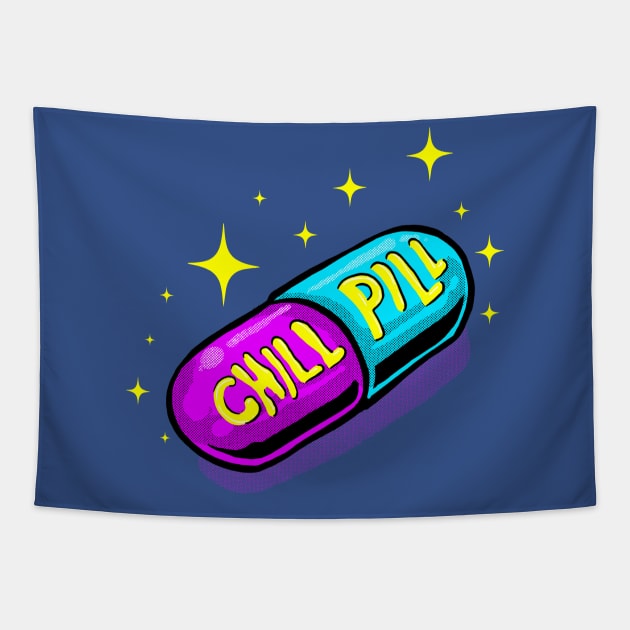 Chill Pill Tapestry by XXII Designs