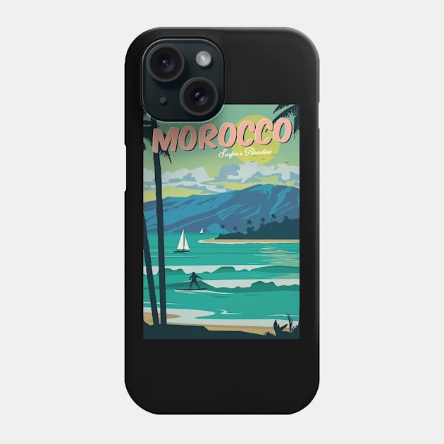 Morocco surfer's paradise Phone Case by NeedsFulfilled