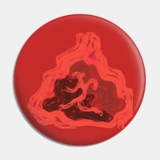 Abstract dancing queen in fire Pin