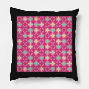 Pink Abstract Circle Pattern Pillow