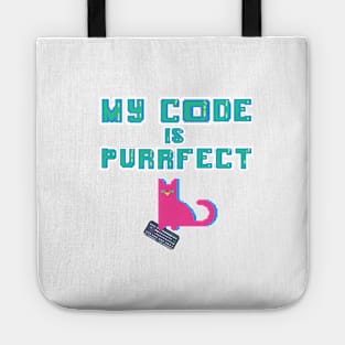 My Code is Purrfect Cat Programmer Tote