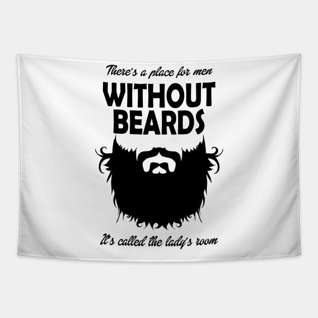 BEARD - Without Beards Tapestry by APuzzleOfTShirts