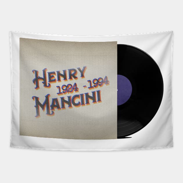 RETRO VINYL HENRY MANCINI (BREAKFAST AT TIFFANY'S) Tapestry by elSALMA