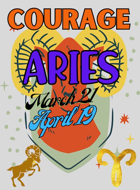 Astrology signs aries Aries symbols Kids T-Shirt by TopSea