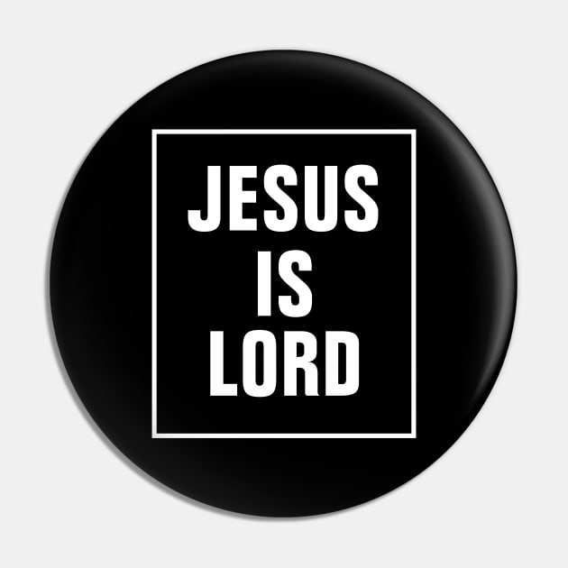 Jesu Is Lord - Christian Pin by ChristianShirtsStudios