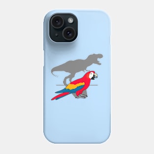 t-rex scarlet macaw Phone Case