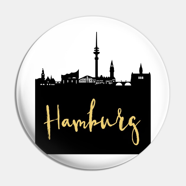 HAMBURG GERMANY DESIGNER SILHOUETTE SKYLINE ART Pin by deificusArt