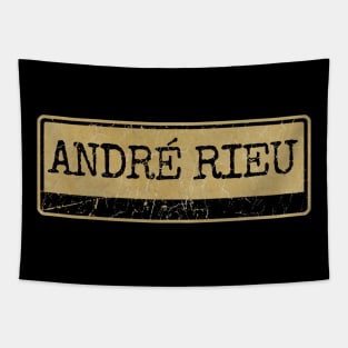 Aliska text black retro - ANDRÉ RIEU Tapestry