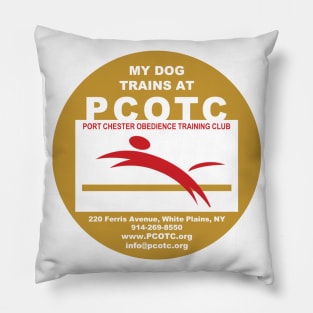 My Dog Trains at PCOTC Pillow