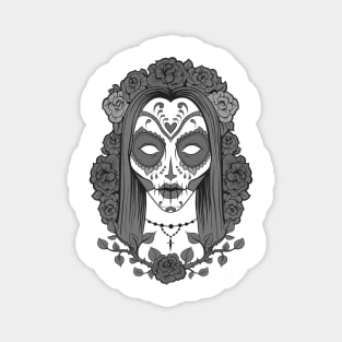 woman skull Magnet