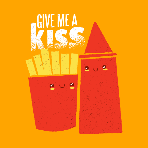 Fries ketchup kiss by LR_Collections