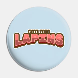 Vite Vite Lapins wordmark Pin