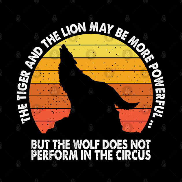 the wolf does not perform in the circus by youki