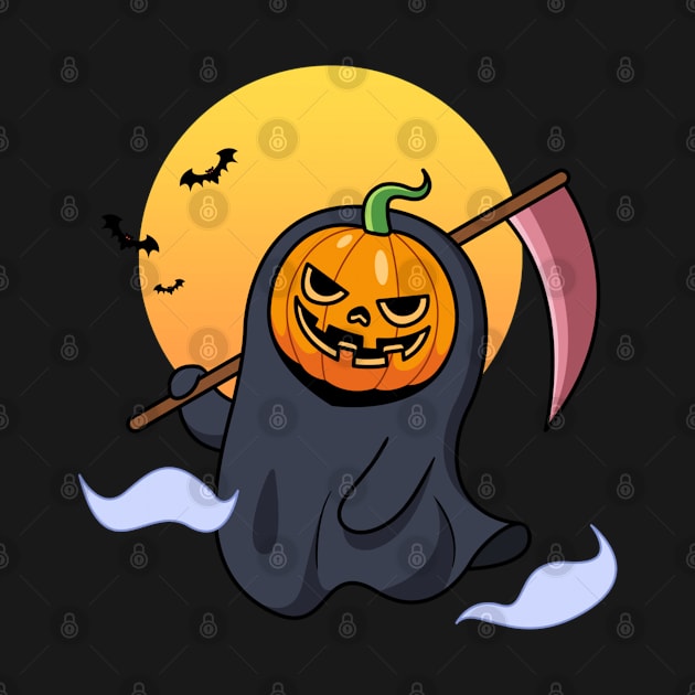Halloween Grim Reaper Pumpkin Scythe by YousifAzeez