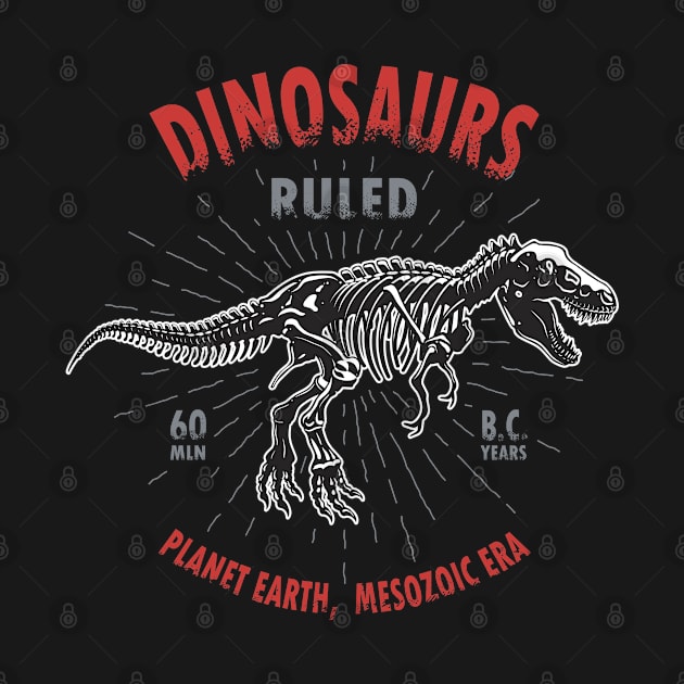 Planet Earth. Mesozoic Era. Dinosaur Ruled. by DDP Design Studio