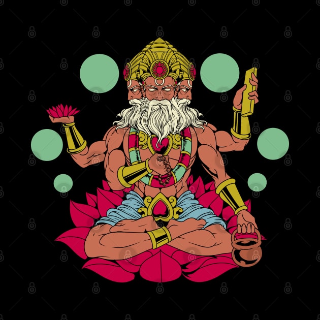 Hindu God - Brahma by Modern Medieval Design