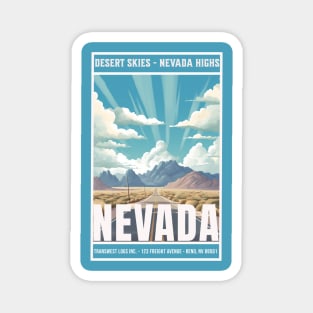 Nevada | Desert Skies Nevada Highs | Beautiful Nevada Magnet