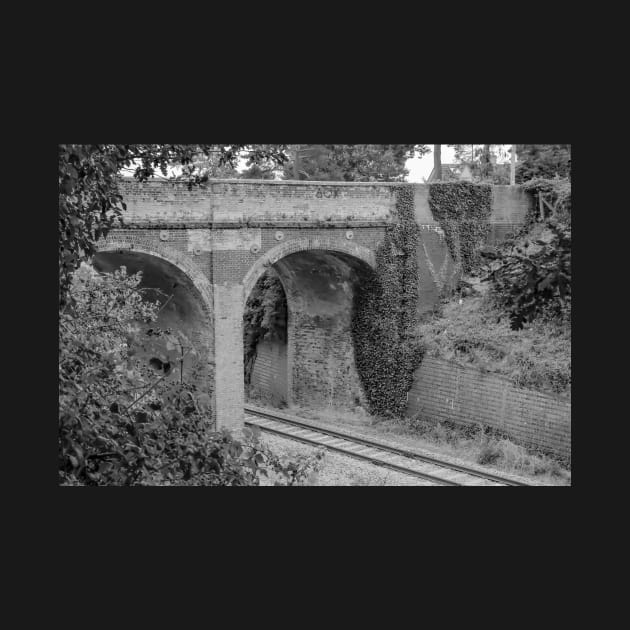 Brick built bridge over the railway line in rural Norfolk by yackers1