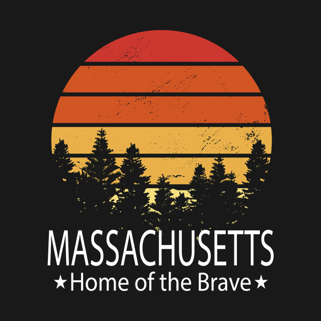 Massachusetts, Home of the brave, Massachusetts State by TahudesignsAT