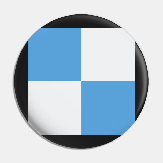 Co. Dublin GAA Blue and White Checkered Fan Flag Pin by Culture-Factory