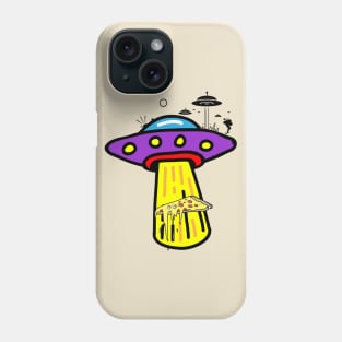 Alien Pizza Eating Phone Case