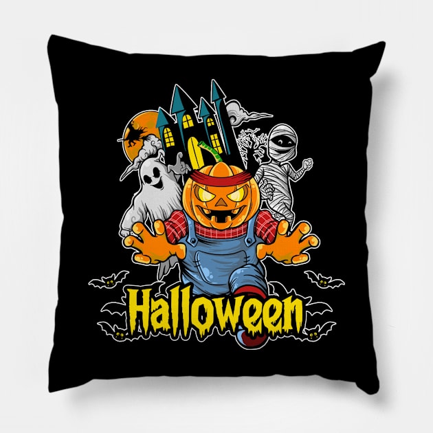 HALLOWEEN Pillow by Wifisign