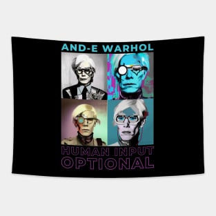 And-e Warhol: human Input Optional Color Tapestry