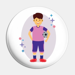 soccer athlete Pin