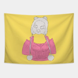 Villanelle's Pig outfit Tapestry