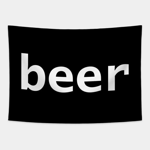 Beer Minimal Typography Generic Tapestry by ellenhenryart