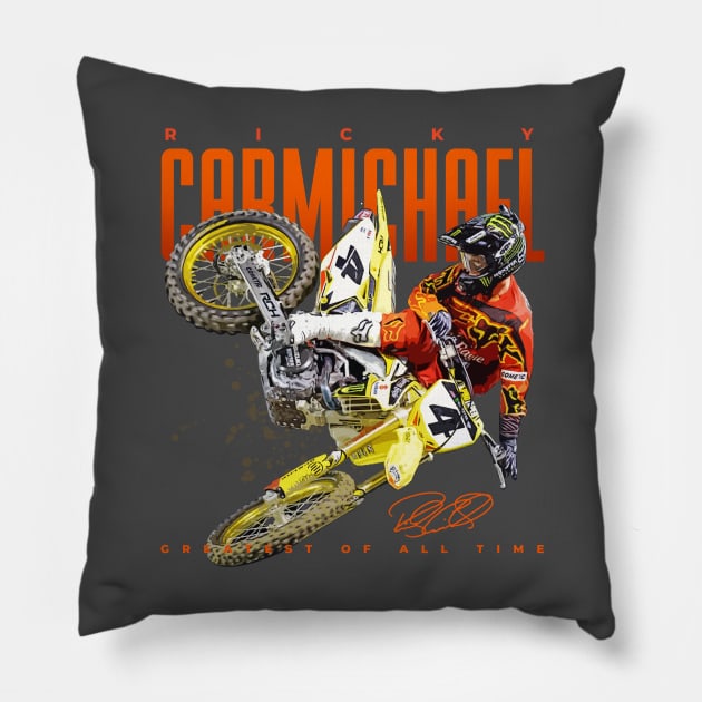 Ricky Carmichael Pillow by Juantamad