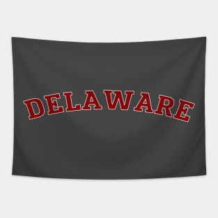 Delaware Vintage Retro Typography Tapestry