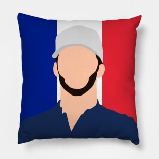 Pierre Gasly Face Art - Flag Edition Pillow