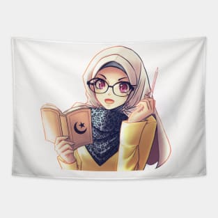 Muslim girl Tapestry