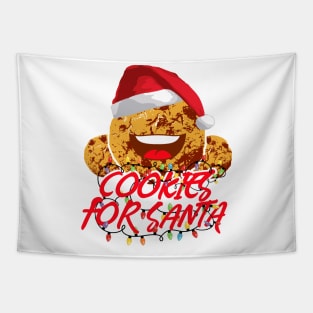 Cookies For Santa Funny Christmas Tapestry