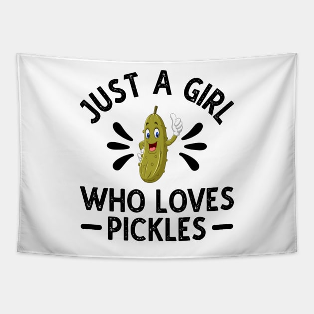 Just A Girl Who Loves Pickles Tapestry by DragonTees